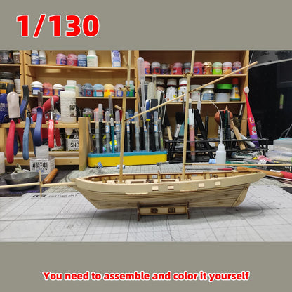 1/130 American Baltimore Schooner 2masted Schooner Harvey 1847 Line Classical Sailboat Ship Boat Galleon Wooden Scale Model Kit