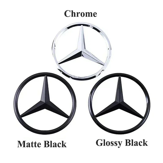 AAA 3d ABS Black Rear Trunk Star Logo For Mercedes Benz W203 W204 W205 W212 W213 W176 W177 W222 W223 W117 W246 X156 X253