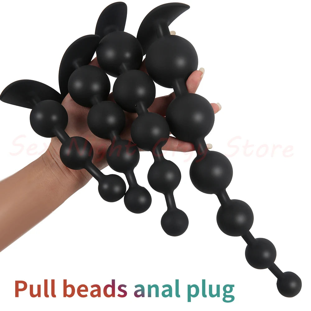 Silicone Anal Beads Dilator,Big Annals Balls,Long Ass Anus But Butt Plug,Analplug Buttplug Butplug,Analsex Prostate Sex Toys