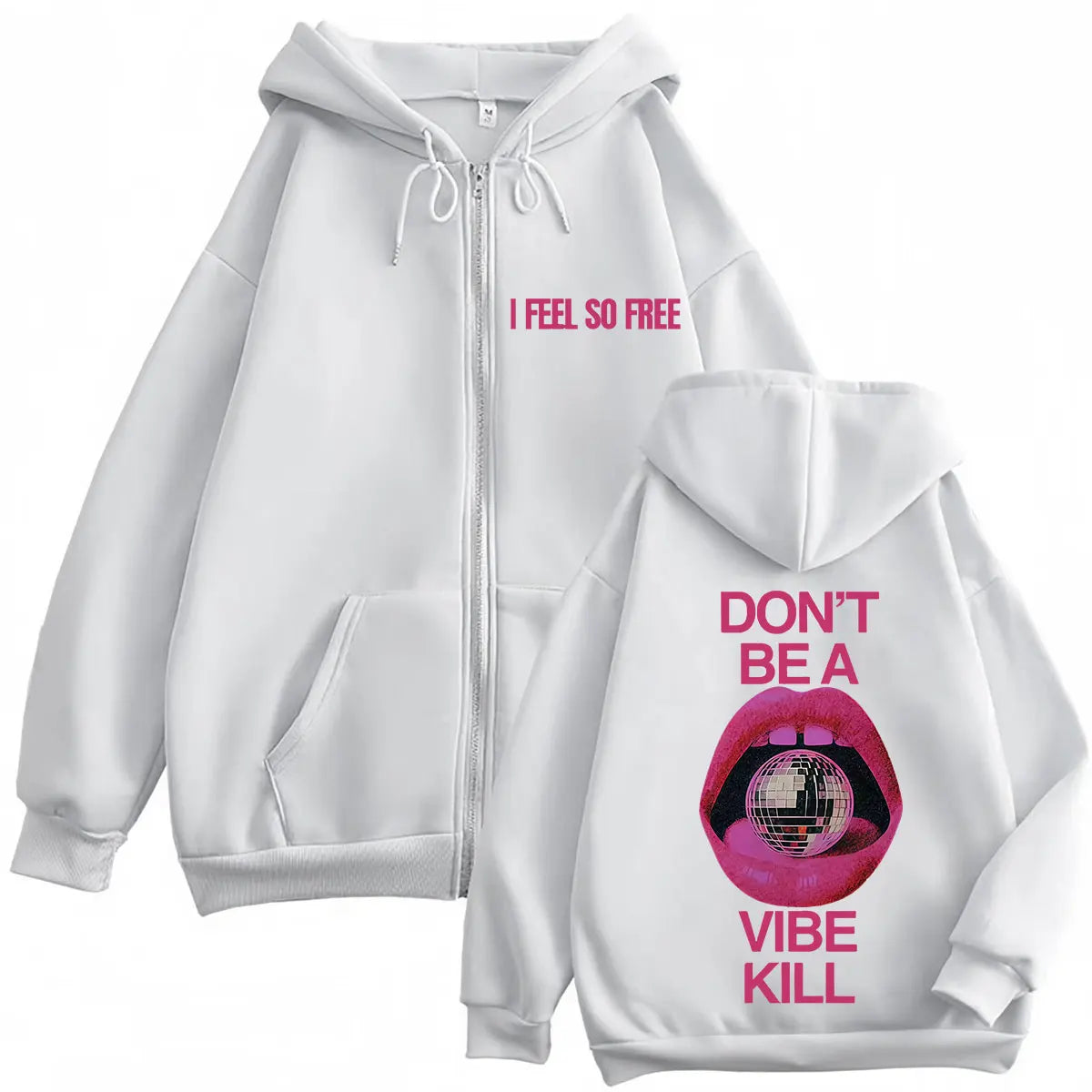 Madonna I Feel So Free Album Tour 2026 Graphic Zipper Hoodie Men Women Fashion Loose Casual Aesthetic Trend Winter Zip Up Jacket