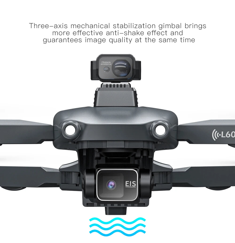 L600 PRO / PRO MAX GPS Drone Professional 4K 3-Axis PTZ HD Dual Camera Obstacle Avoidance Brushless Motor 5G WIFI Security Dron