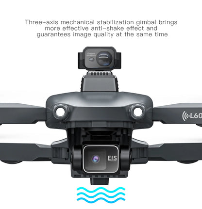 L600 PRO / PRO MAX GPS Drone Professional 4K 3-Axis PTZ HD Dual Camera Obstacle Avoidance Brushless Motor 5G WIFI Security Dron