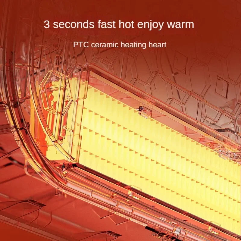 Midea Portable Electric Heater Mini Home Heater with Fan Waterproof for Bathroom HFY20Y Portable Heater Space Heater