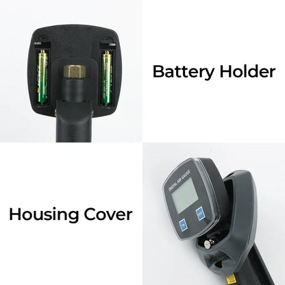 Multi-Unit Tire Inflator Gauge 0-18Kg/cm² 0-1800KPA 0-255PSI 0-18Bar Digital Display For Car Bike Tire Pressure Monitoring