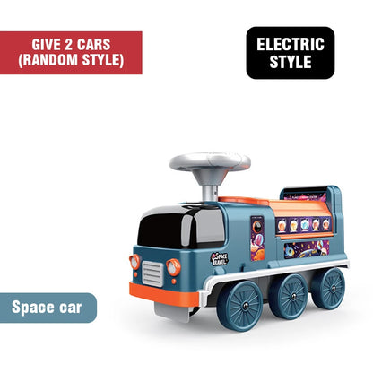 Chidlren Electric Car Kids Ride On Vehicles Cars Toy Fire Police Space Car Parking Stroller Toy Birthday Gifts for Boys Girls