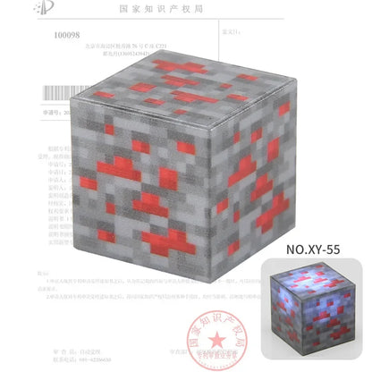 2CM Light-up Magnetic Square Building Blocks Replacement Parts DIY Educational Assembly Street Scene Lamp Bricks Kid Toy