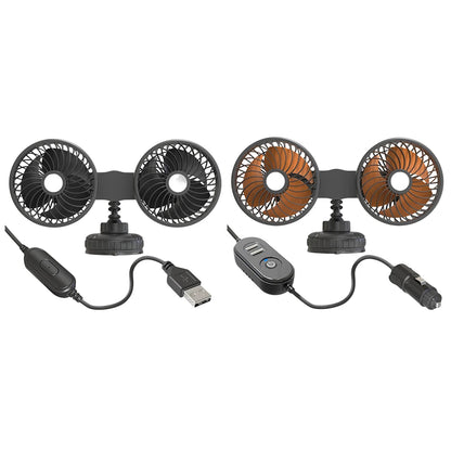 Auto Ventilation Fan USB Charging Air Circulator Fan 360 Degree Rotation Mini Car Fan Cooler Three Gears for Auto Sedan Mini Van