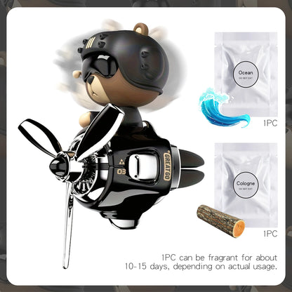 Cool hound dog bobble head shaking rotate plane pilot car air freshener vent accessories decorations ornament fragrance diffuser