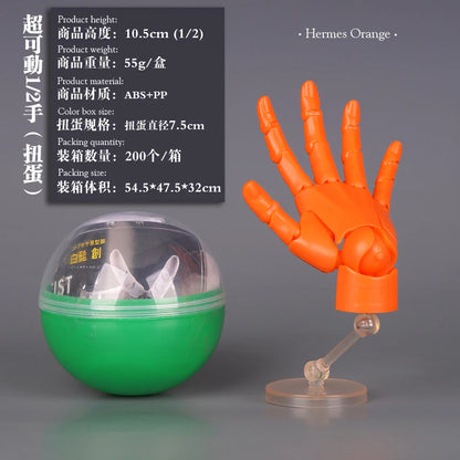 New 1/2 Palm Mini Articulated Action Figure - Anime Character Base Model with Movable Joints - Gashapon Artist Reference Tool