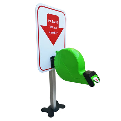 Ycall Colorful Turn O Matic Please Take A Number Ticket Dispenser Machine for Wall Desk Counter Queuing System