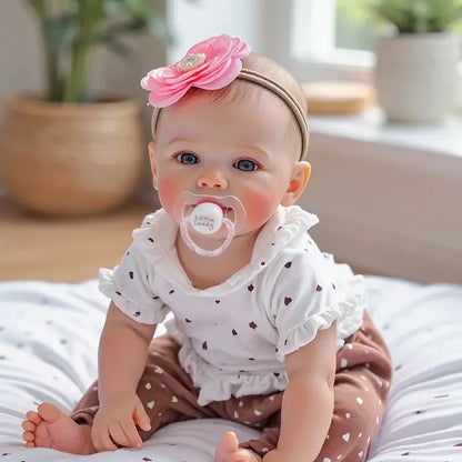 Full Body Vinyl Reborn Baby Dolls - 18 Inch Weighted Realistic-Newborn Baby Doll Real Life Baby Dolls with Complete Accessories & Gift Box