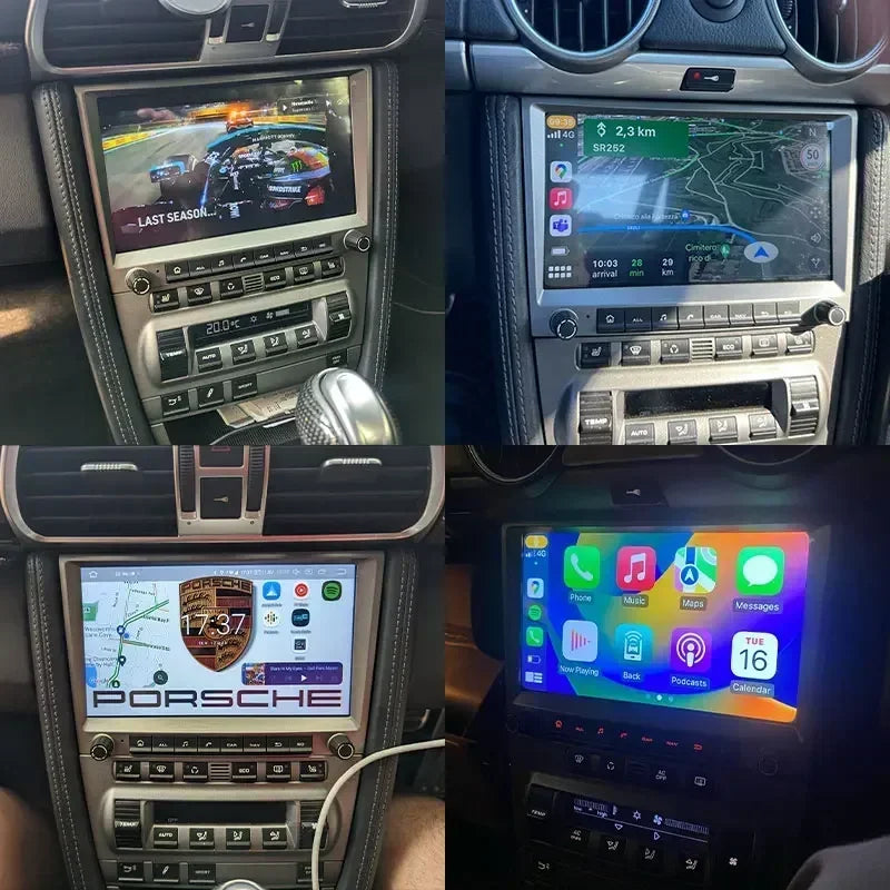 CHSTEK Car Radio Wireless Carplay Qualcomm for Porsche 911 997 Boxster Cayman 987 Auto Android 13 Multimedia Player Navigation