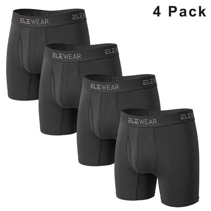 4 Pack Men Underwear With Opening Breathable Mens Boxershorts Men's Panties Underpants Plus Size Fashion Boxers Brief