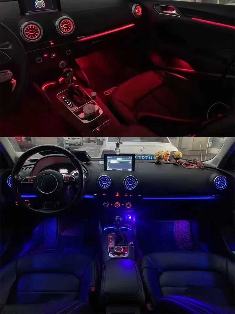 25 in 1 Symphony Ambient Lighting Car Kit For Audi A3 8Y 8V S3 RS3 2013-2020 Dashboard Door Air Vent Decoration Atmosphere Lamp