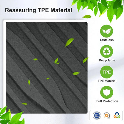 For BYD Shark Shark 6 2025 2024 RHD TPE Full Cover Floor Mats With Door Sill Protector, Floor Liners Cargo Liner Protection