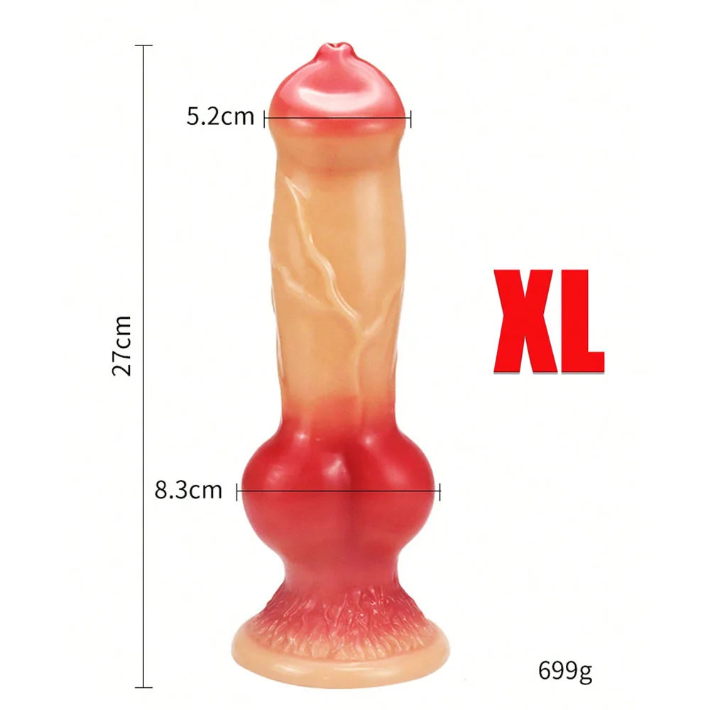 Huge Dildo Animal/Dog Dildo Realistic Penis with Suction Cup Big Butt Plug Giant Monster Cock Dick Adults Supplies for Men Women