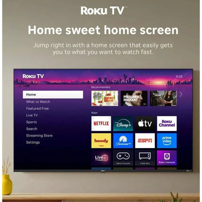 Hiro TV 40" 1080p Full HD Smart TV with Dolby Audio for Streaming, LED Direct Lit, with Wi-Fi, Bluetooth, 3X HDMI Ports - H40C3C