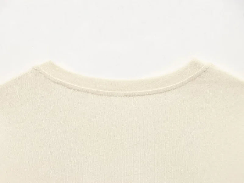 MUJER Polo Lace T Shirt Women Asymmetric Oversized T-Shirt Woman Spring Casual Tank Top Female Fashion Funny Women's T-shirts