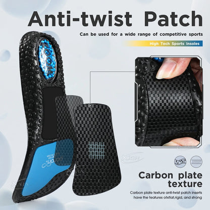 【Xxin】Graffiti Style Sport Insoles Air Cushion Shock Absorption Running Shoes Pad Size 36-46