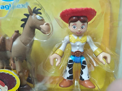 Disney Pixar Toy Story Jessie & Bullseye Action Figure Set, Rare Imaginext Collectible Articulated Model Gift For Hobby Collecto