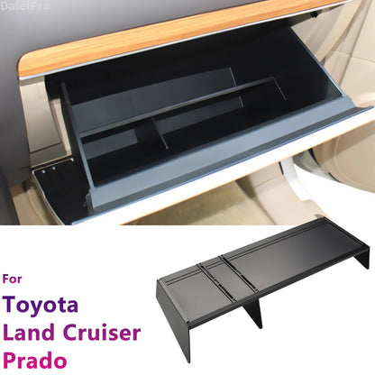 For Toyota Land Cruiser Prado LC150 J150 FJ150 2010-2018 Car Glove Compartment Organizing Divider Organizer Prado Storage Box