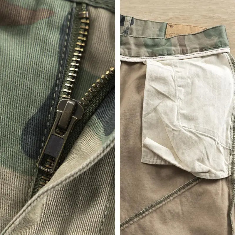 Pure Cotton Camouflage Workwear Trousers Men's Loose Fit Multi-Pocket Wear-Resistant Autumn Winter Fashion Brand Long Pants