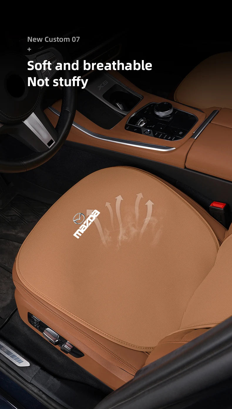 Car Seat Cushion Cover Ice Silk Breathable Backrest Soft Mat For Mazda 3 CX5 CX30 MX5 CX3 CX9 CX7 MX3 MX6 CX50 CX60 CX70 CX90 MS