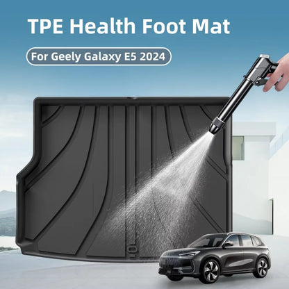 For Geely Galaxy EX5 E5 2024 2025 TPE Floor Mat Trunk All-Weather 3D Liner Accessories Black(Left Rudder&Right Rudder)