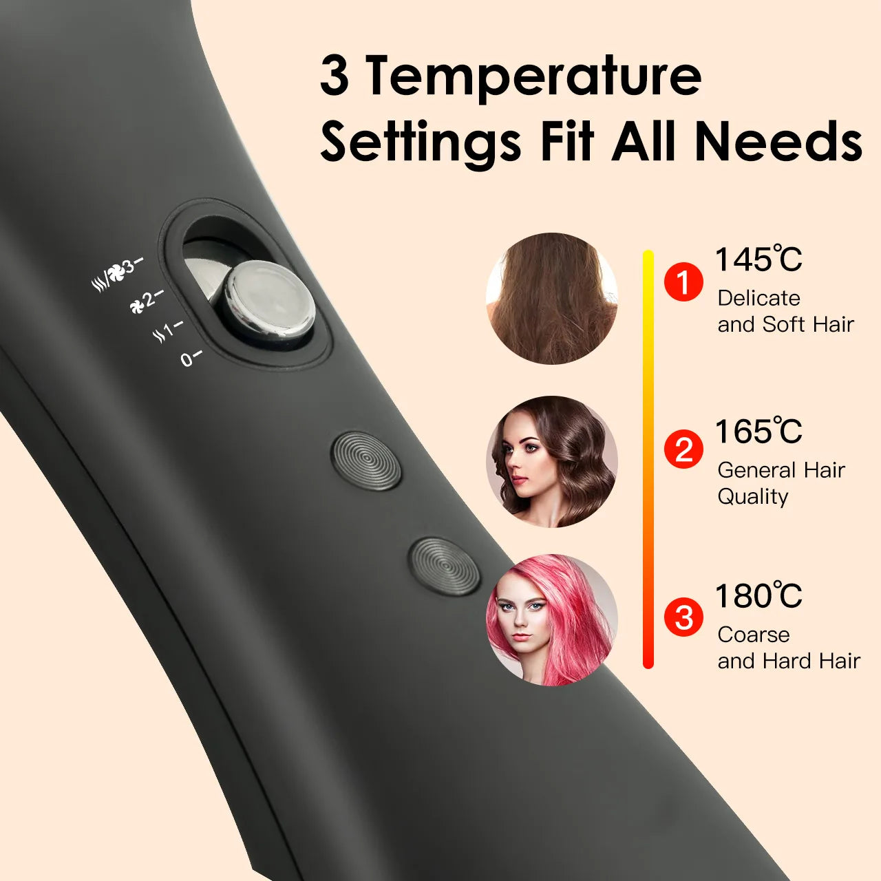 Hatteker EU Hot Air Comb Styling Comb for Straight Curly Electric Air Brush Women Anion Heating Comb Hair Straightening Brush