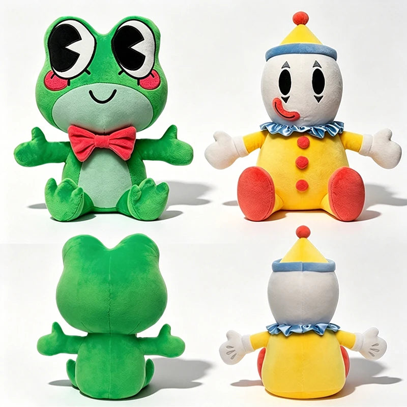 25cm Ribbit Frog Plush Doll Toy Cartoon Character Plushie Soft Stuffed Doll Animal Doll Kawaii Room Decor Collectible Fan Gift