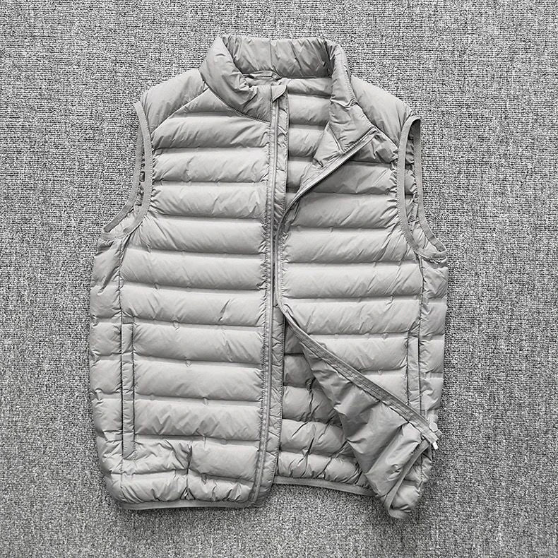 Ultra-Light down Vest Men's Spring Autumn Winter Fashion City Style Standard Fit Youth Daily Wear Couple's Style Vest