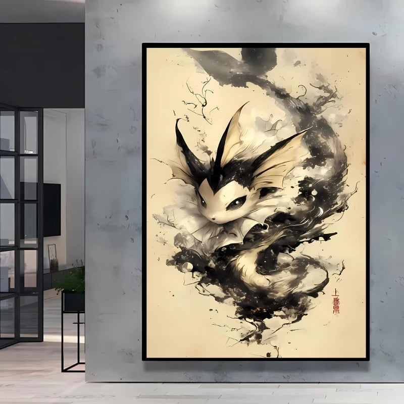 High Quality Pokemon Arcanine Pikachu Wall Painting with Unique Designs and Gorgeous Colors Adding A Touch of Brightness To Wall