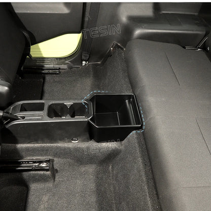 TESIN Car Rear Center Storage Box Organizer for Suzuki Jimny JB74 2/4 Door 2019 2020 2021 2022 2023 2024 Up Interior Accessories