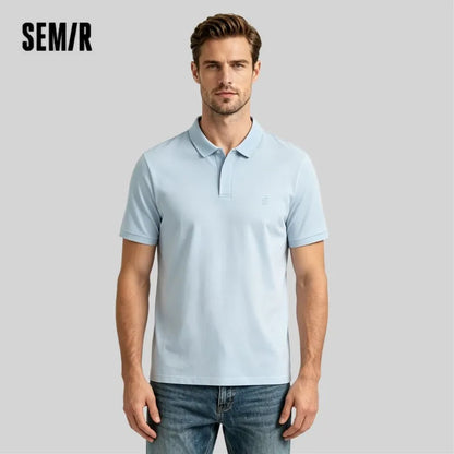 Semir Men Polo Shirt Basic Business Urban Casual Soft Knit Versatile Short Sleeve Top 2026 Comfortable Daily Fashion Wear