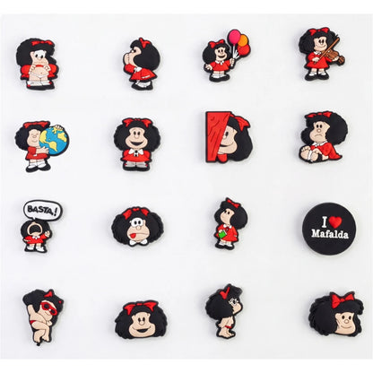 16-100pcs Cute Girl Shoe Charms For Sandals,Shoe Decoration Accessories Shoe Pins Great Gift For Men Wom