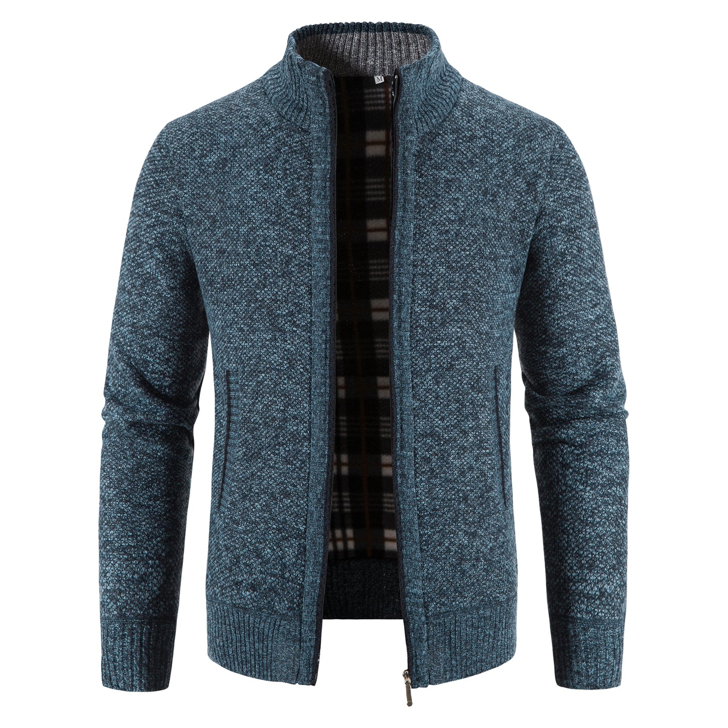 Men Sweater Jacket Winter Autumn Cold Coat Fleece Zipper Cardigan Soft Jumpers Turtleneck Warm Y2K High Quality Outerwear