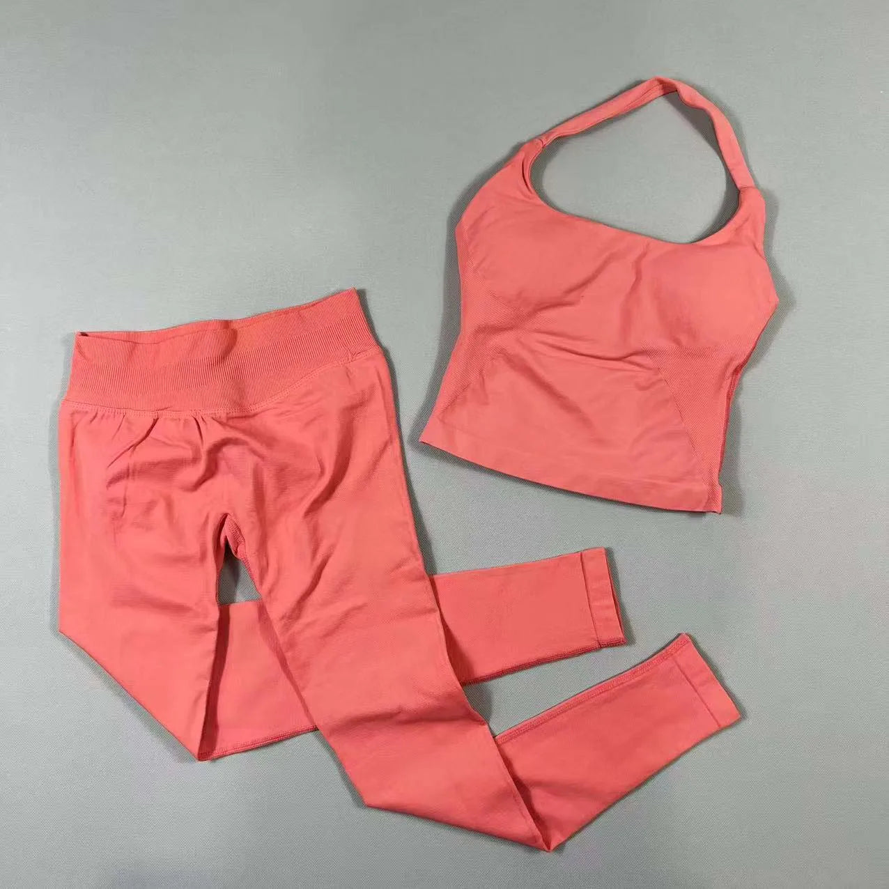 2 Pieces Sportswear Women Yoga Set Gym Clothes Sportswear Yoga Suits High Waist Scrunch Fitness Tracksuits  Pilates Set