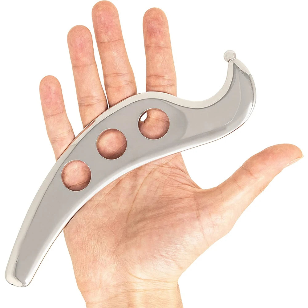 1PC Stainless Steel Muscle Scraper Massage Tool Gua Sha iastm for Deep Tissue Scraping for Myofascial Release,Muscle Pain Relief