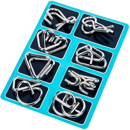 Materials Metal 3D Montessori Puzzle Wire Difficult Disentanglement Iron Brain Teaser IQ Test Toys Juegos De Ingenio Y Habilidad