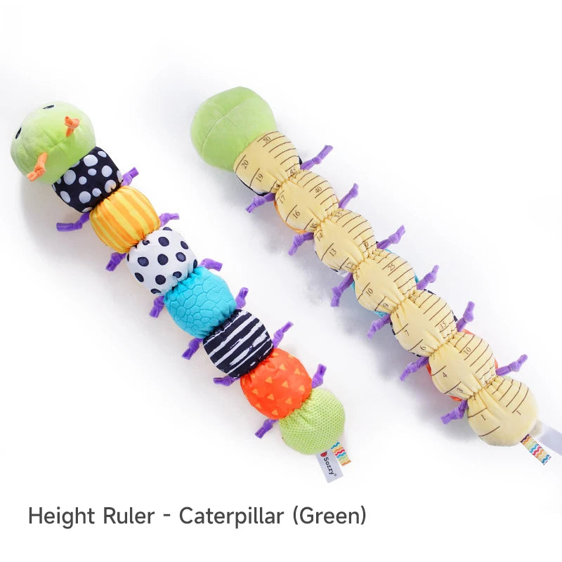 Plush Crocodile Baby Rattle Toy - Stuffed Soft Animal Sensory Infant Educational Interactive Activity Toy