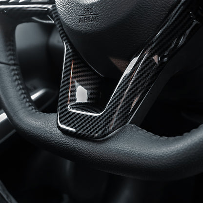 Car Steering Wheel Panel Cover Trim Sticker for Nissan Qashqai J11 Xtrail T32 Rogue Note Versa Kicks Juke Micra Leaf Sentra