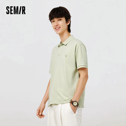 Semir Men Polo Shirt Basic Business Urban Casual Soft Knit Versatile Short Sleeve Top 2026 Comfortable Daily Fashion Wear