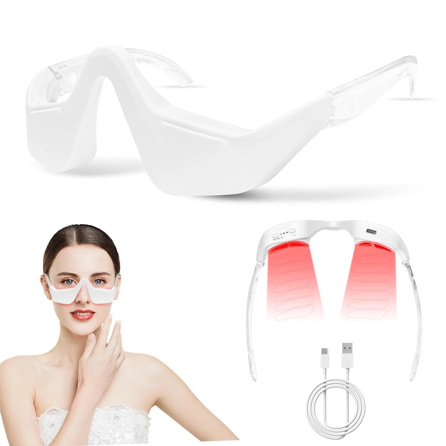 EMS Eye Massager, Portable Home Use Eye Massager With Ergonomic Design, Health Eye CareDevice, Ideal Gift For Friends And Girlfr