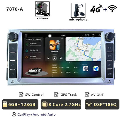 CHSTEK Android 13 Car Radio For Hyundai Santa Fe 2007 2008-2012 Head Unit Carplay Bluetooth WIFI 4G GPS Multimedia Vedio Player