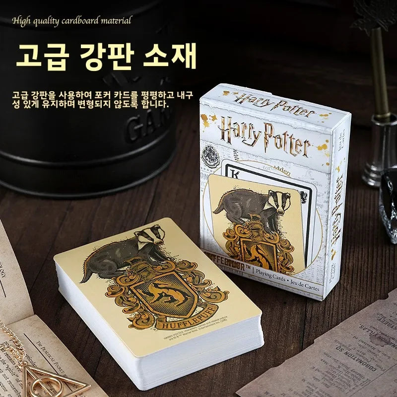 harry potter Four Colleges Poker Cards Movies TV Toys Series Magic Playing Card Entertainment Game Toy Badge Poker Figure Gift