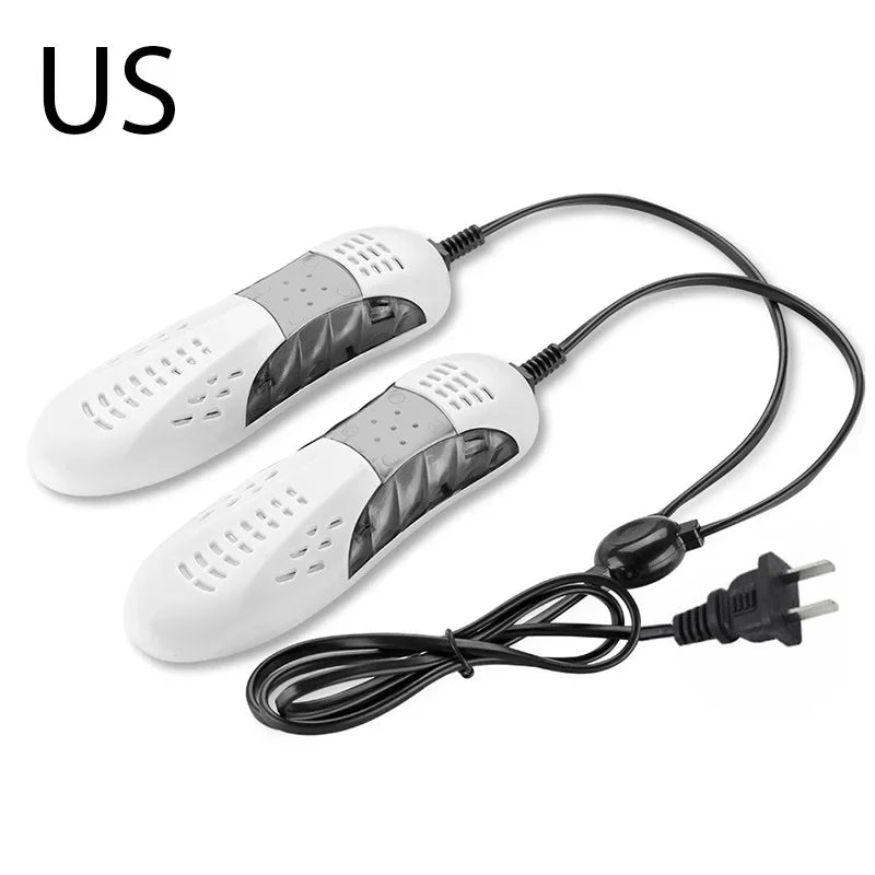 18W EU/US Plug Race Car Shape Light Shoe Dryer Foot Protector Boot Odor Deodorant Dehumidify Device Household Shoes Drier Heater