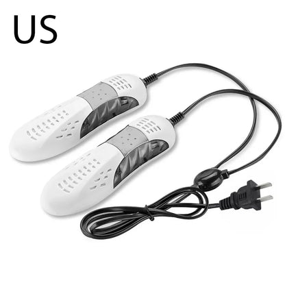 18W EU/US Plug Race Car Shape Light Shoe Dryer Foot Protector Boot Odor Deodorant Dehumidify Device Household Shoes Drier Heater