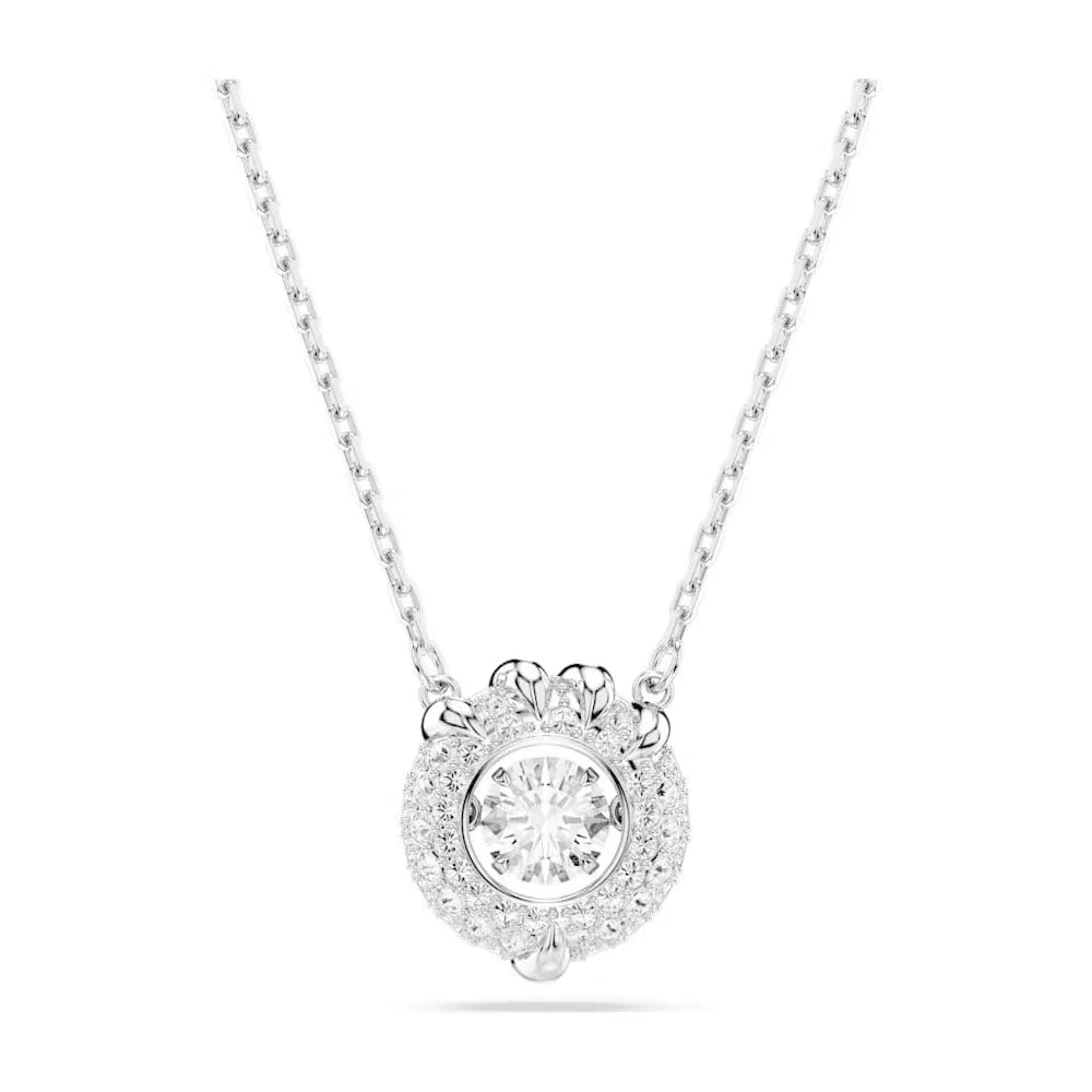 New Swa Concealed Pink Heart shaped Romantic Pendant Kirin Fashion High end Moon Versatile Accessory Necklace