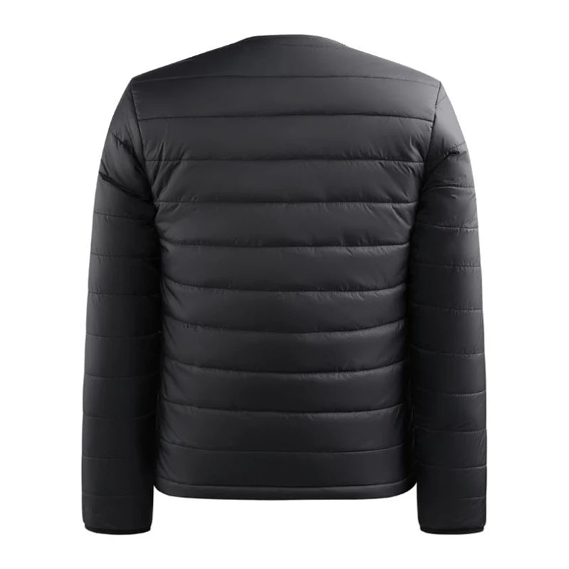 New Men'S Fashion Casual Winter Heated Long Sleeved Cotton Jacket With Usb Smart 24 Zone Heating Warmth Coat (No Power Bank)
