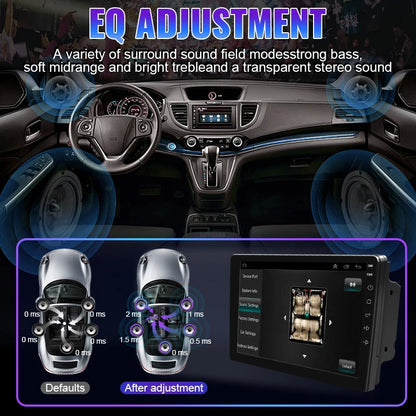 HIPPCRON 2Din 7"/ 9" Car Radio Android Multimedia Video Player Wireless Carplay Android auto Universal LINUX System Touch Screen